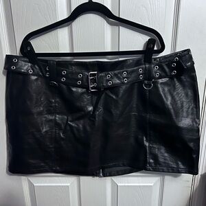 Dolls Kill / Current Mood Pleather Mini Skirt